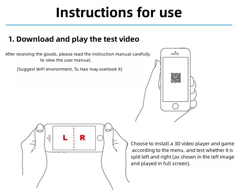 3D VR Glasses Headset Head-Mounted Adjustable VR For 4.7-6.1 Inches Android Smart Phones Virtual Reality Movie Game Helmet