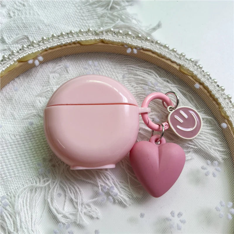 Cute Keyring Case for Lenovo HT38 Protective Cover Wireless Bluetooth Headphone Case for Lenovo HT38 Earbuds Cover