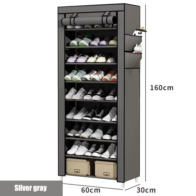 Multi-story dormitory simple cabinet home simple shoe rack space saving and economy new home dustproof shoe cabinet