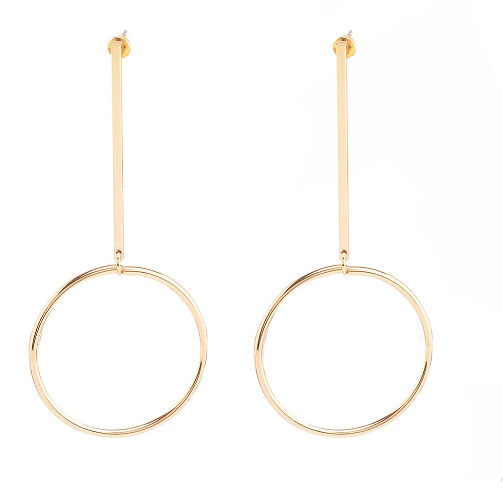 Luxury Earrings Women Fashion Retro Fun Hoop Big Earring Temperament Hundred Matching Accessory For Womens Wear серьги женские