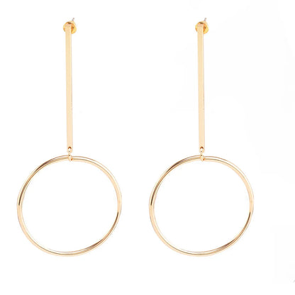 Luxury Earrings Women Fashion Retro Fun Hoop Big Earring Temperament Hundred Matching Accessory For Womens Wear серьги женские