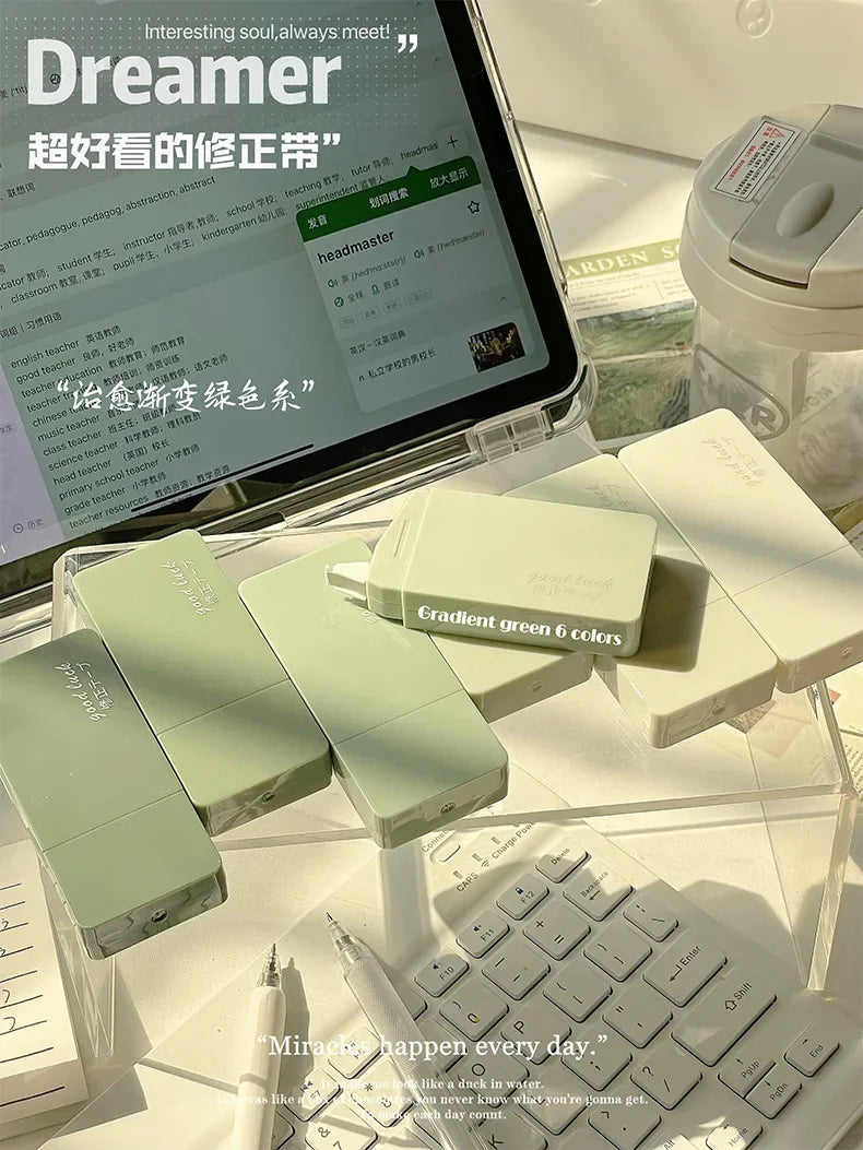 6 Pcs Correction Tape School Supplies Stuff Whiteout Portable Students Study Tools Writing Tapes Kids Tipex