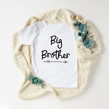 Big Brother Little Sister Family Matching Clothes Baby Girls Short Sleeve Toddler Bodysuit Brother Casual T-shirt Tops Kid Shirt
