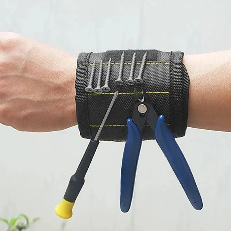ZEXEF Magnetic Wristband for Holding Screws Nails Drilling Bits Wrist Tool Holder Belts with Strong Magnets Cool Gadgets