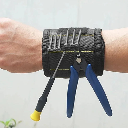 ZEXEF Magnetic Wristband for Holding Screws Nails Drilling Bits Wrist Tool Holder Belts with Strong Magnets Cool Gadgets