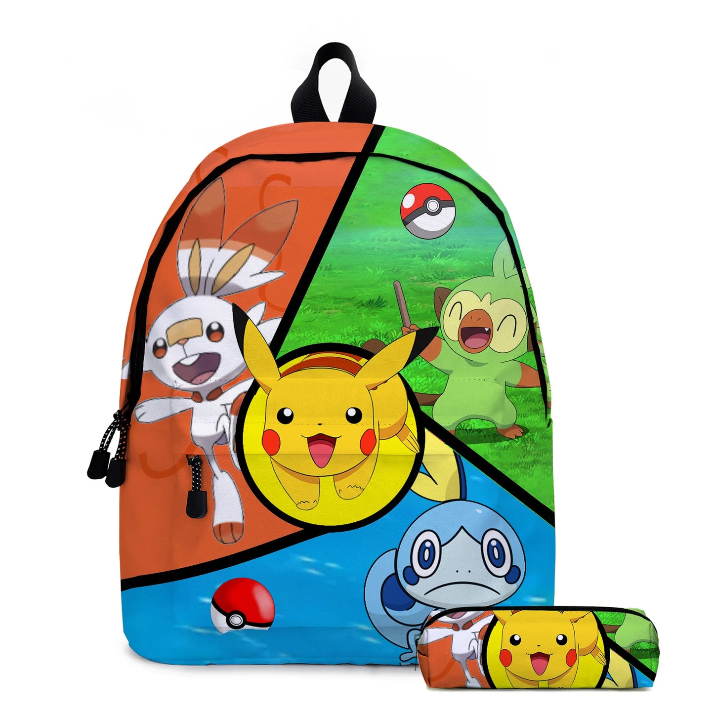 Pokemon Pikachu School Bags Backpacks Anime Kids Bags Kawaii Big Capacity Travel Bag Teenagers Schoolbag Girls Boys Rucksacks
