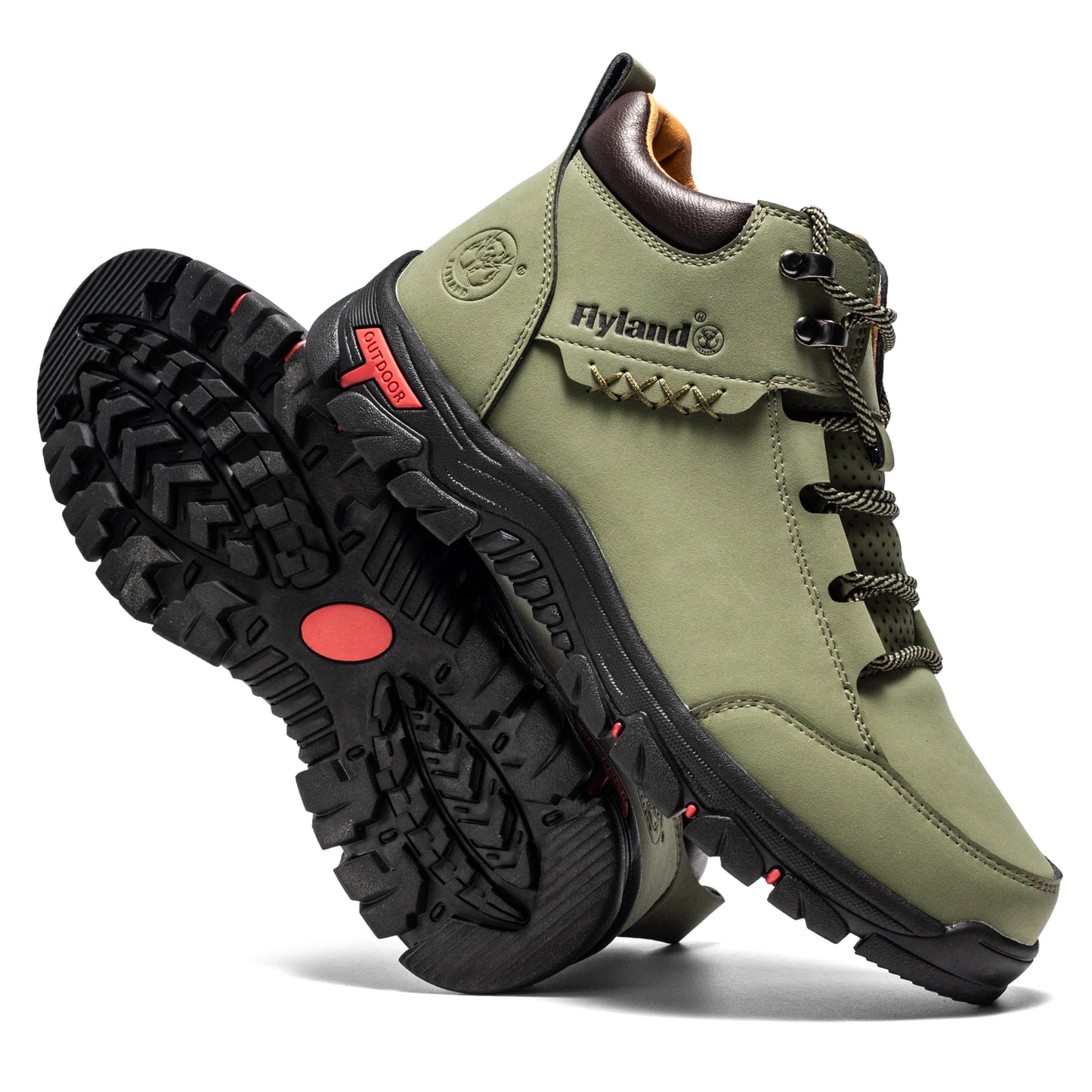 FLYLAND Fashionable  Ankle Boots Men Casual Sneakers Work Office Shoes