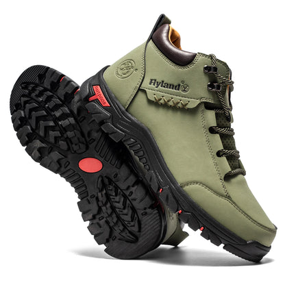 FLYLAND Fashionable  Ankle Boots Men Casual Sneakers Work Office Shoes