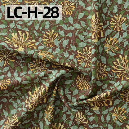 William Morris Fabric Cotton Digital Printing Classic Flower Printed Handmade Crafts Supplies Per Half Meter