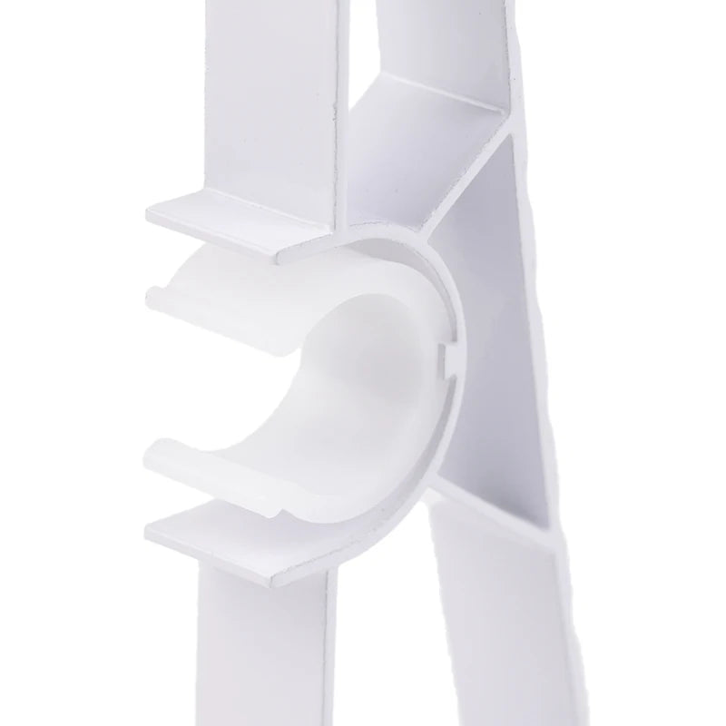 1Pc Double Curtain Rod Brackets Wall Curtain Rod Retainers Bracket Curtain Rod Hooks Aluminum Alloy Curtain Rod Window Hardware