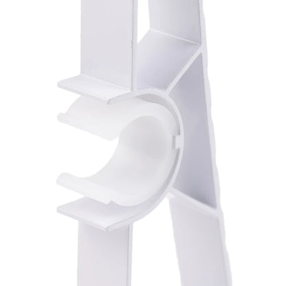 1Pc Double Curtain Rod Brackets Wall Curtain Rod Retainers Bracket Curtain Rod Hooks Aluminum Alloy Curtain Rod Window Hardware