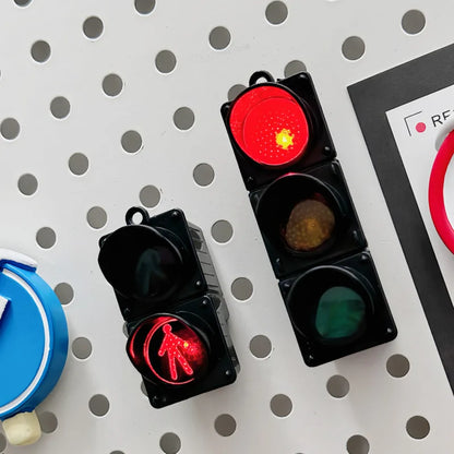 INS Glowing Magnetic Fridge Stickers Light Traffic Light Luminous Light Box Creative Refrigerator Sticker Magnets Home Decor