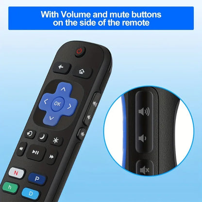 (Pack of 2) Replacement Remote Control Compatible for Roku TV,for TCL Roku/for Hisense Roku/for Onn Roku(Not for Roku Stick）