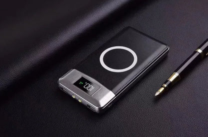 2025 New 10000mAh/20000mAh Four Color Wireless Mobile Power Bank External Battery Built in Charger Mobile Power Bank for iPhone