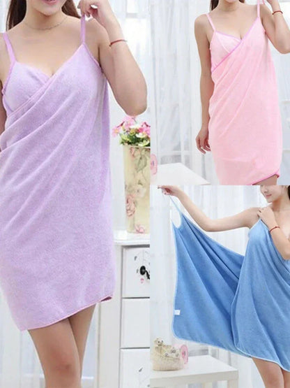 Wearable Towel Ladies Shower Spa For Adults Beach Soft Bath Towel for Women Microfiber Bathrobe Bath and Sauna Towels
