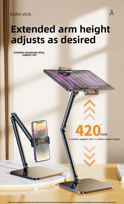 Tablet Stand For Ipad, Adjustable Tablet Holder, For Compatible 4-13in Ipad,surface, Kindle,tablets,portable Monitors And More