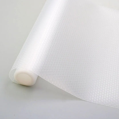 Reusable Shelf Liners Cabinet Mat Drawer Mat Moisture-Proof Waterproof Dust Anti-Slip Fridge Kitchen Table Pad Paper