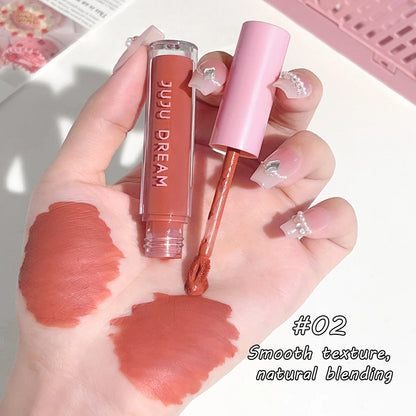 Floral Lip Gloss Water Mist Lip Tint Matte Lightweight and Translucent Lip Stain Whitening Lipstick Non-Transfer