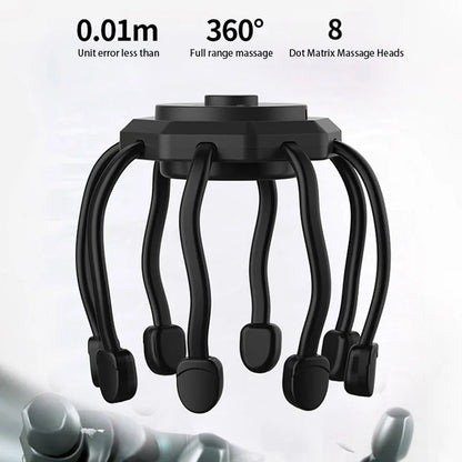 Electric Scalp Massager Cordless Portable Head Massager Headache Deep Relaxation Stress Relief Meridian Massage Claw Tools