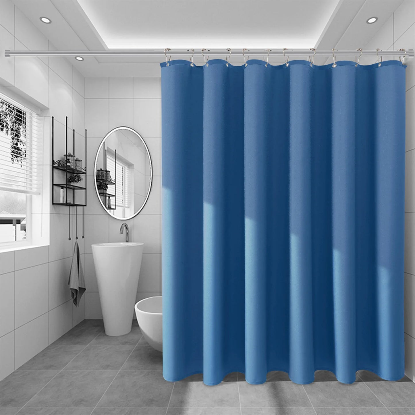Shower Curtain Solid Color Bathroom Curtain Household Bathing Curtain Shower Curtain for Home Hotel
