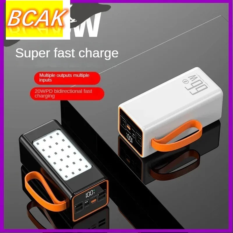 BCAK Brand Upgraded Version Super power bank fast charging with LED Super Large Capacity 500000mah 100000mah 200000mah 300000mah