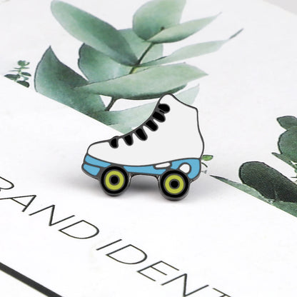 All Love Sports!Healthy Lifestyle Enamel Pins Rugby Basketball Soccer Bowling Brooches Roller Skates Badge Shirt Hat Bag Jewelry