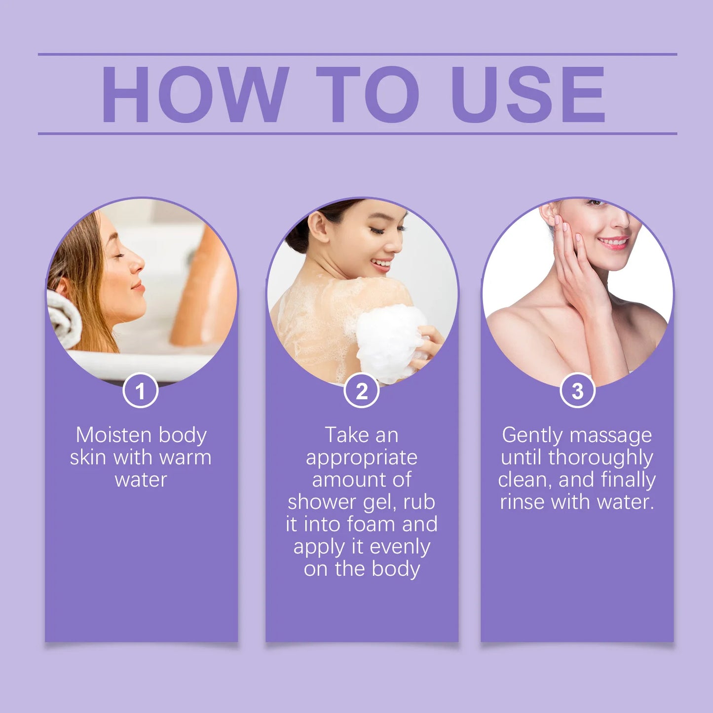 Fragrant Shower Gel Body Wash Perfume Long Lasting Fragrance Deep Cleansing Moisturizing Refresh Smooth Exfoliating Bath Lotion