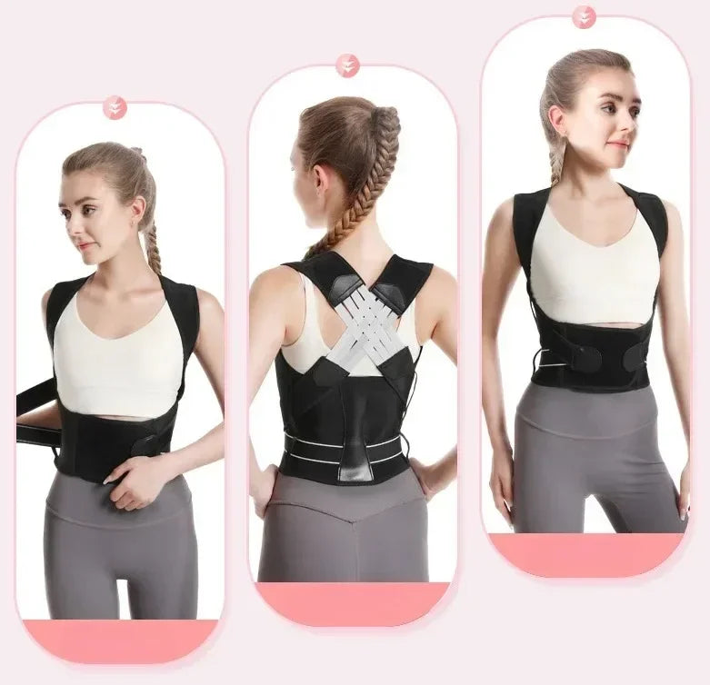 Gym Lumbar Belt Posture Corrector Women Men Adjustable Shoulder Posture Brace Back Straightener Body Shape Support Correction