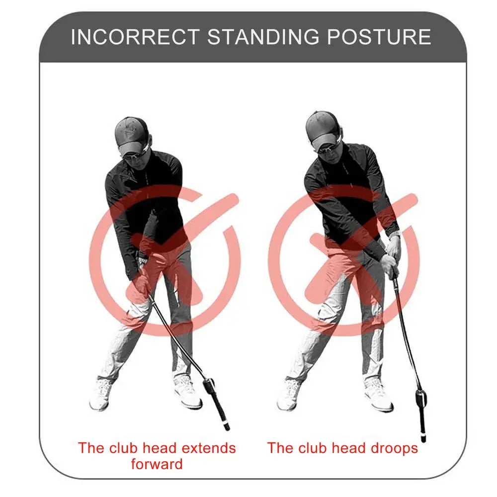 Golf Swing Trainer Portable Professional Golf Swing Aid Sports Supplies Training Equipment For Indoor Outdoor Course Home