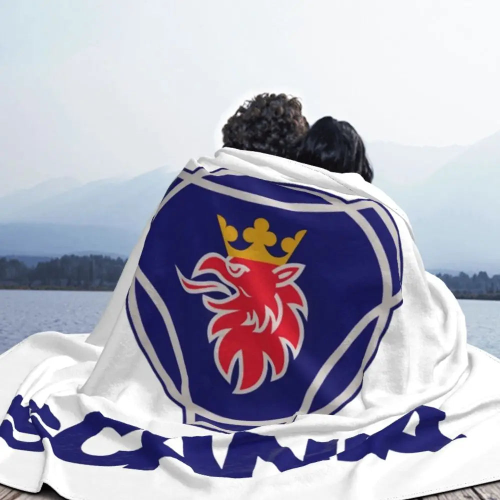 Sweden Saabs Scanias Blankets Fleece Winter Portable Lightweight Thin Throw Blanket for Bedding Travel Bedspread