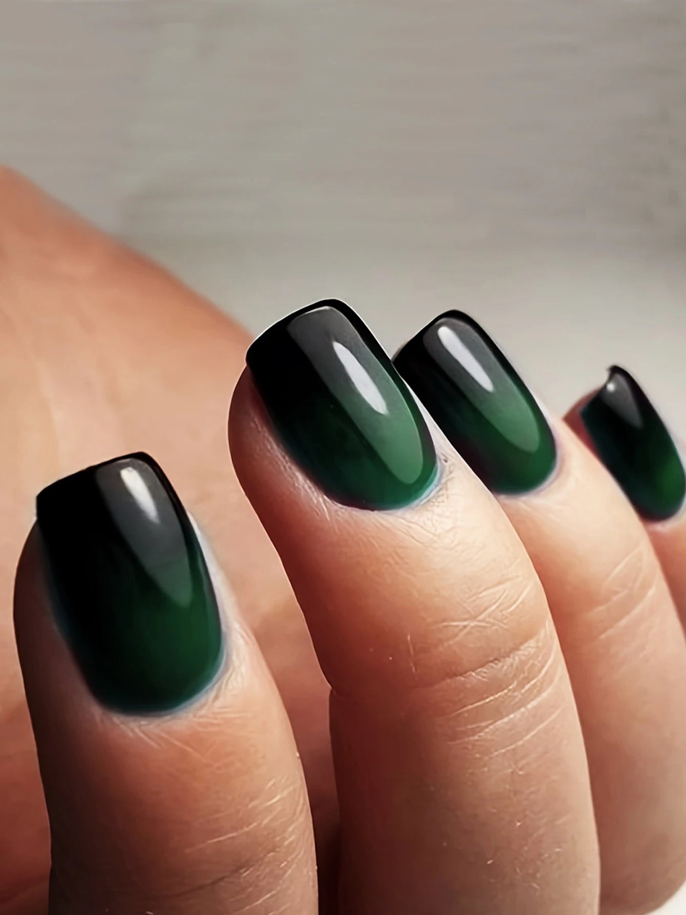 24PCS Press On Nails Short Pink Square Fingertip French Trim Press On Nails Love Design Sweet Nails Glisten Press On Nails