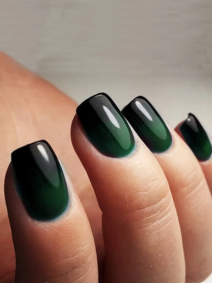 24PCS Press On Nails Short Pink Square Fingertip French Trim Press On Nails Love Design Sweet Nails Glisten Press On Nails