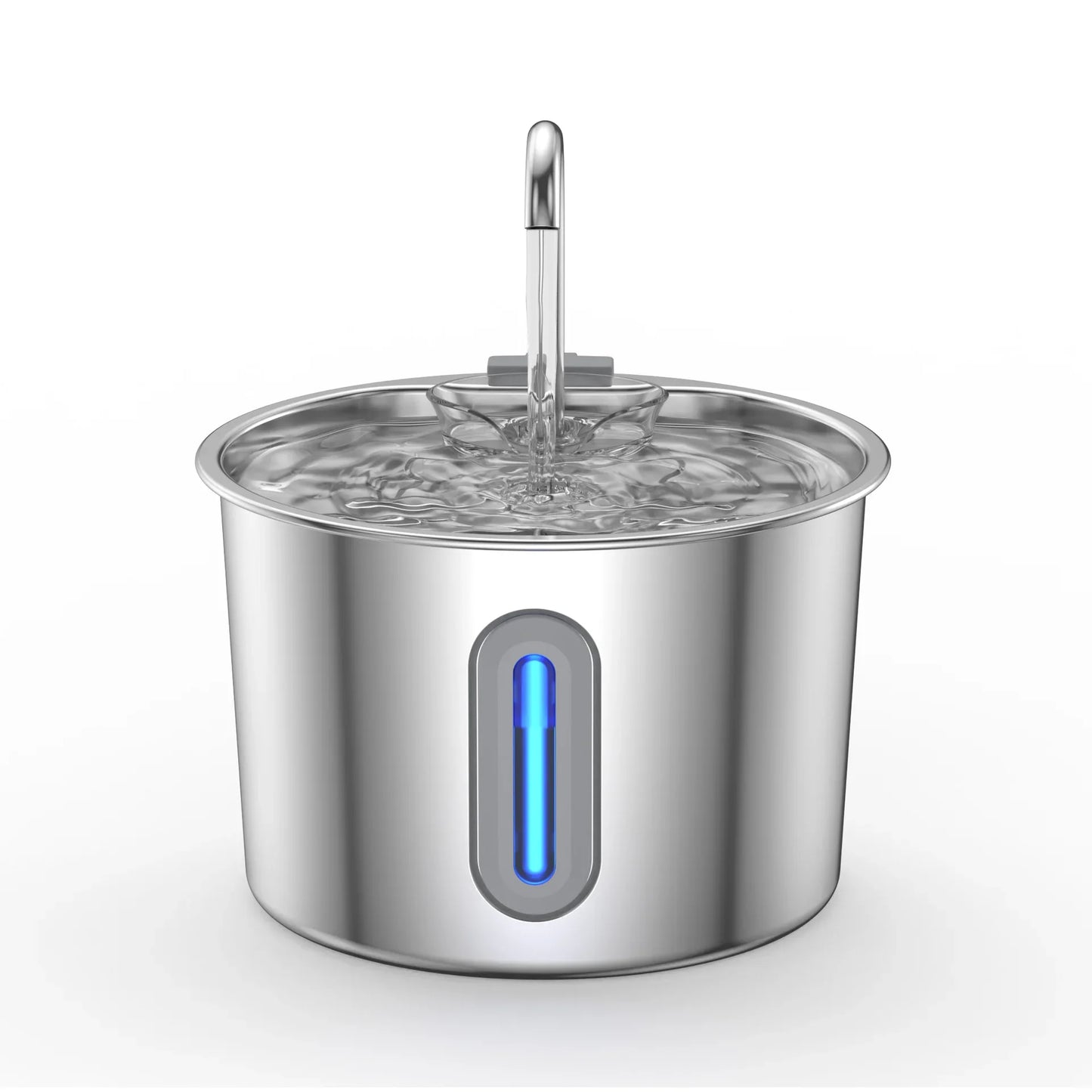 2.2L Automatic Cat Water Fountain With Faucet USB Stainless Steel Filter Silent Water Pump Cat And Dog Water Fountain Supplies