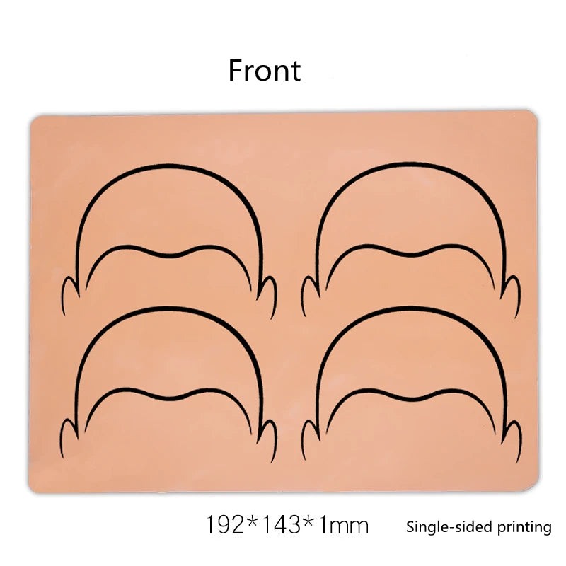 1pc Micropigmentation Soft Silicone Scalp Tattoo Practice Skin Microblading Hairline Design Training Skin SMP Tattoo Accessories