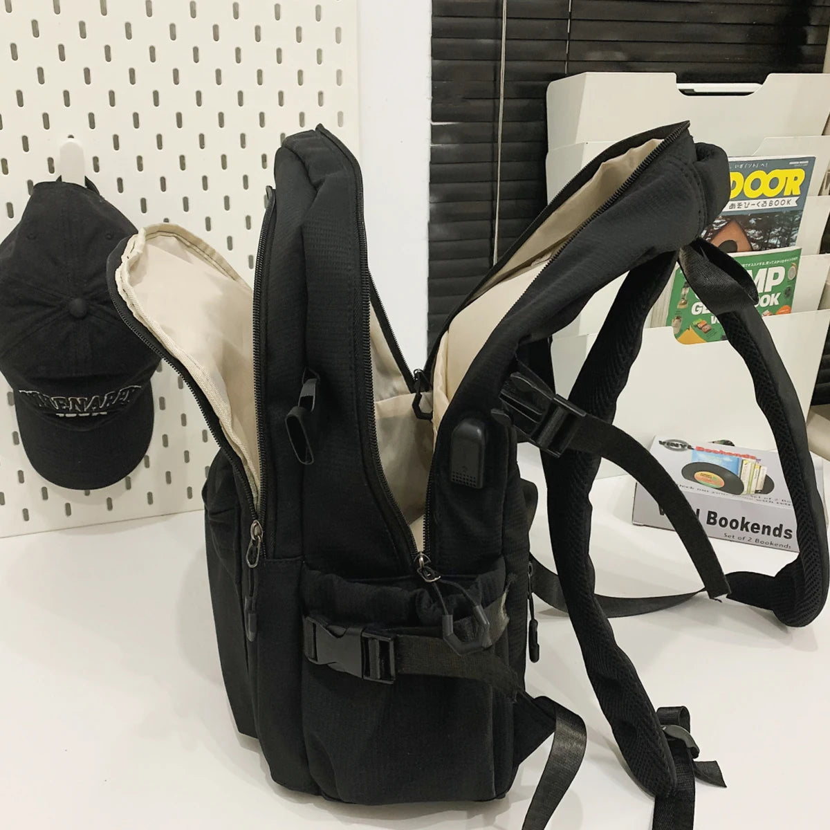 Schoolbag Unisex New Japanese Simple High School Student Junior High School Student Large-Capacity Backpack