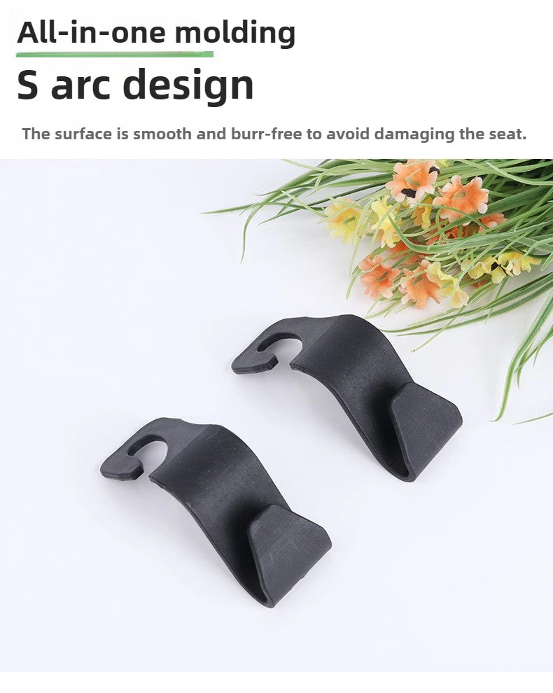 Durable Hidden Car Interior Hooks - Small Seat Back & Headrest Hooks for Vehicle Storage Solutions Car Supplies