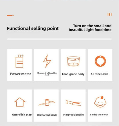 Portable Electric Garlic Chopper 100ml 250ml USB Vegetable Grinder Kitchen Garlic Masher Food Processor Tool