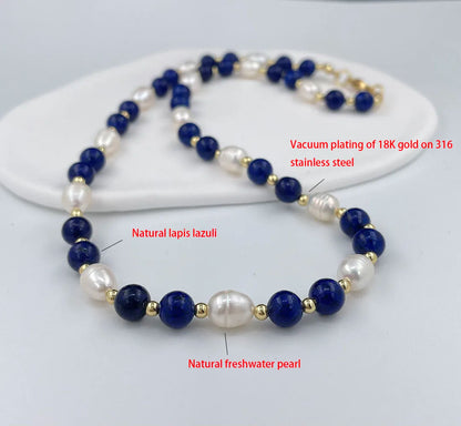 Unique design Pearl women's handmade pink colorful irregular gravel face necklace popular gift banquet party trendy charm.