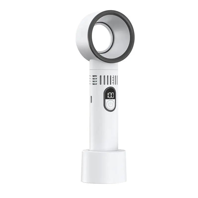 2025 New Portable Hand Fan  100 Wind Speeds Mini Bladeless Handheld Fan USB Rechargeable Personal Fans Electric Eyelash Fan
