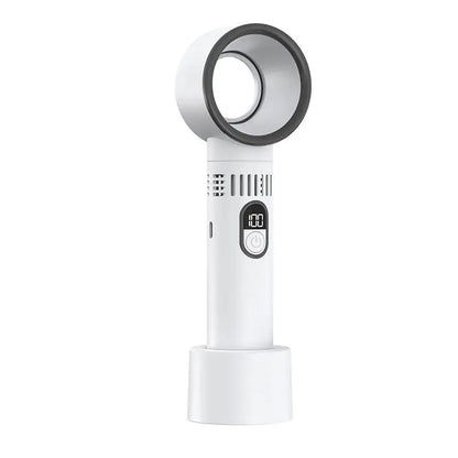2025 New Portable Hand Fan  100 Wind Speeds Mini Bladeless Handheld Fan USB Rechargeable Personal Fans Electric Eyelash Fan