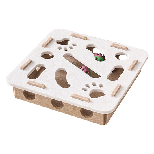 Interactive Educational Toys For Indoor Cat Tease Box Cat Puzzle Toy Felt Puzzle Box Sports Entertainment Hunting Cat Toys