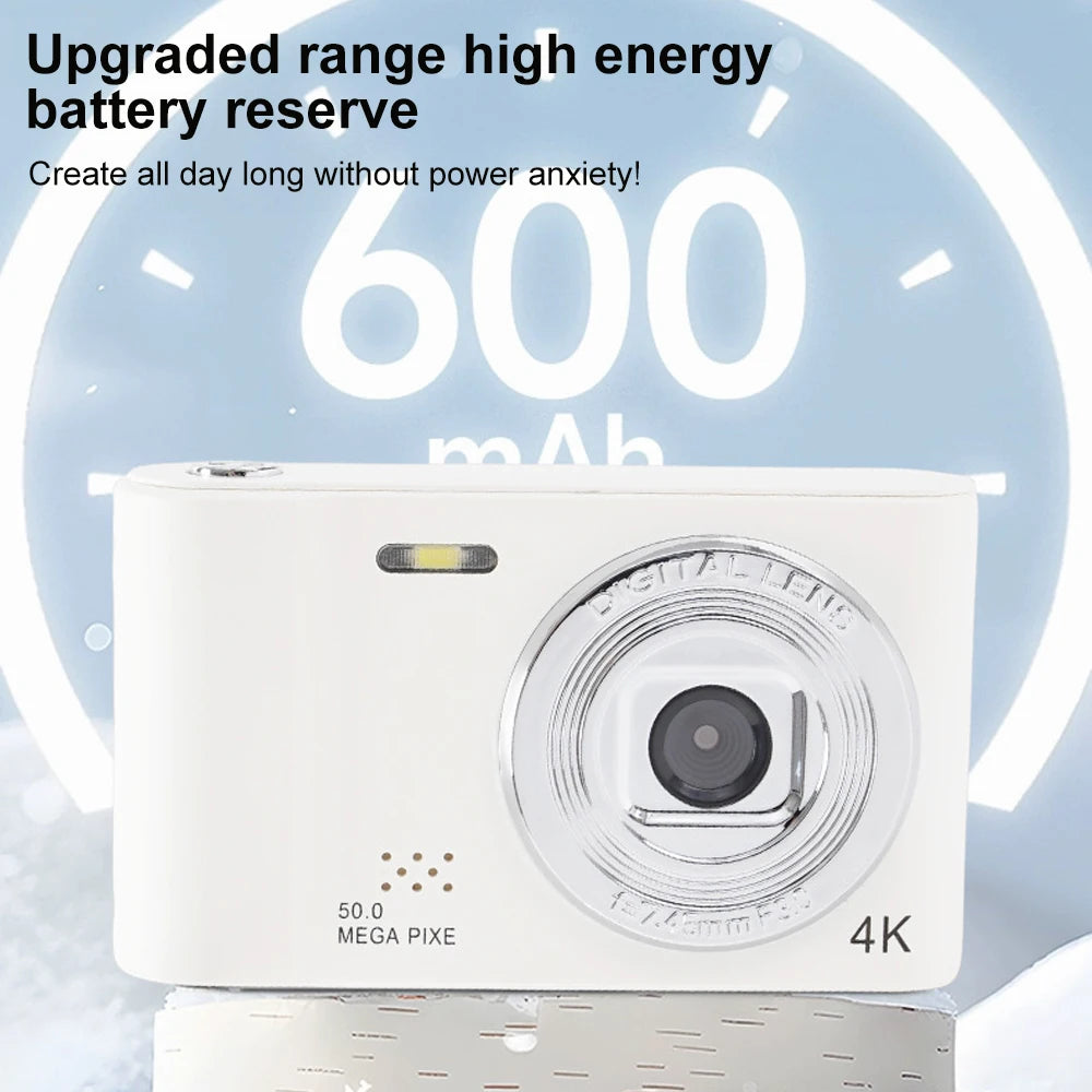 Digital Camera Retro CCD Portable Camera Dual Camera Flash 8x Digital Zoom Entry-Level Small Students Campus Selfie camera