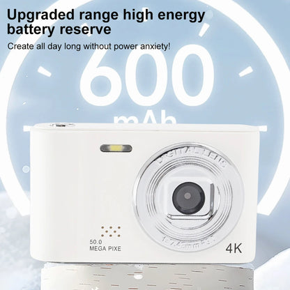 Digital Camera Retro CCD Portable Camera Dual Camera Flash 8x Digital Zoom Entry-Level Small Students Campus Selfie camera