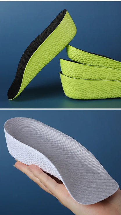 1 Pair Breathable Half Insole Heighten Heel Insert Sport Shoes Pad Cushion Unisex Height Increase Insoles Shoe Insoles 1.5-3.5cm