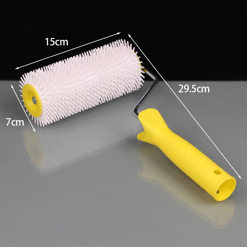 1PC 15/22CM Defoaming Drum Brush Spike Roller Latex Floor Self Compound Roller Leveling Screed Spiked Roller Paint Brush Roller