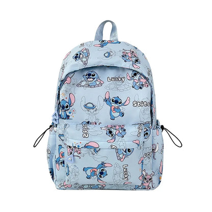 New Student Backpacks Stitch Printed Schoolbags Trendy Backpacks Large-capacity Lightweight Student Casual Bags Anime Schoolbags