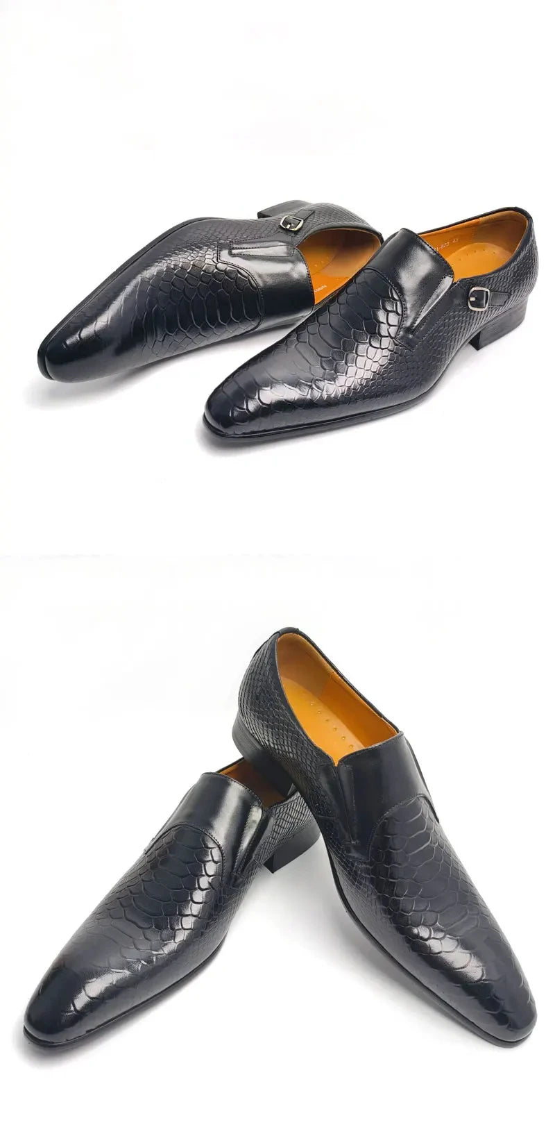 Fashions slip-on loafers buckle leather Shoe daily casual shoes men's Business Formal Office Shoes original designer British