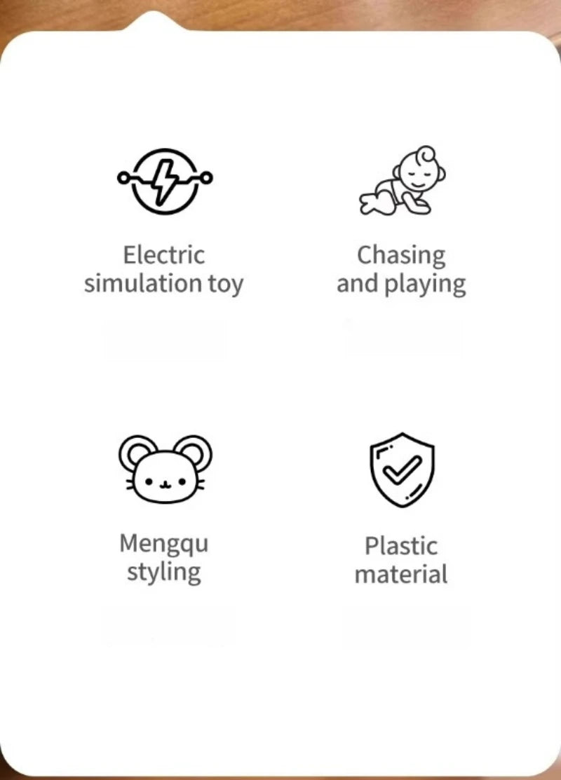 Interactive Cat Toy, Moving Simulation Mouse, Automatic Electronic Mice, Cat Vibrating Mouse Toys for Kitten Indoor Exercise