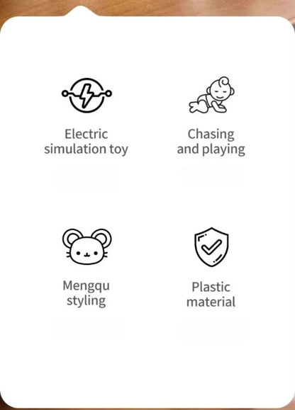 Interactive Cat Toy, Moving Simulation Mouse, Automatic Electronic Mice, Cat Vibrating Mouse Toys for Kitten Indoor Exercise