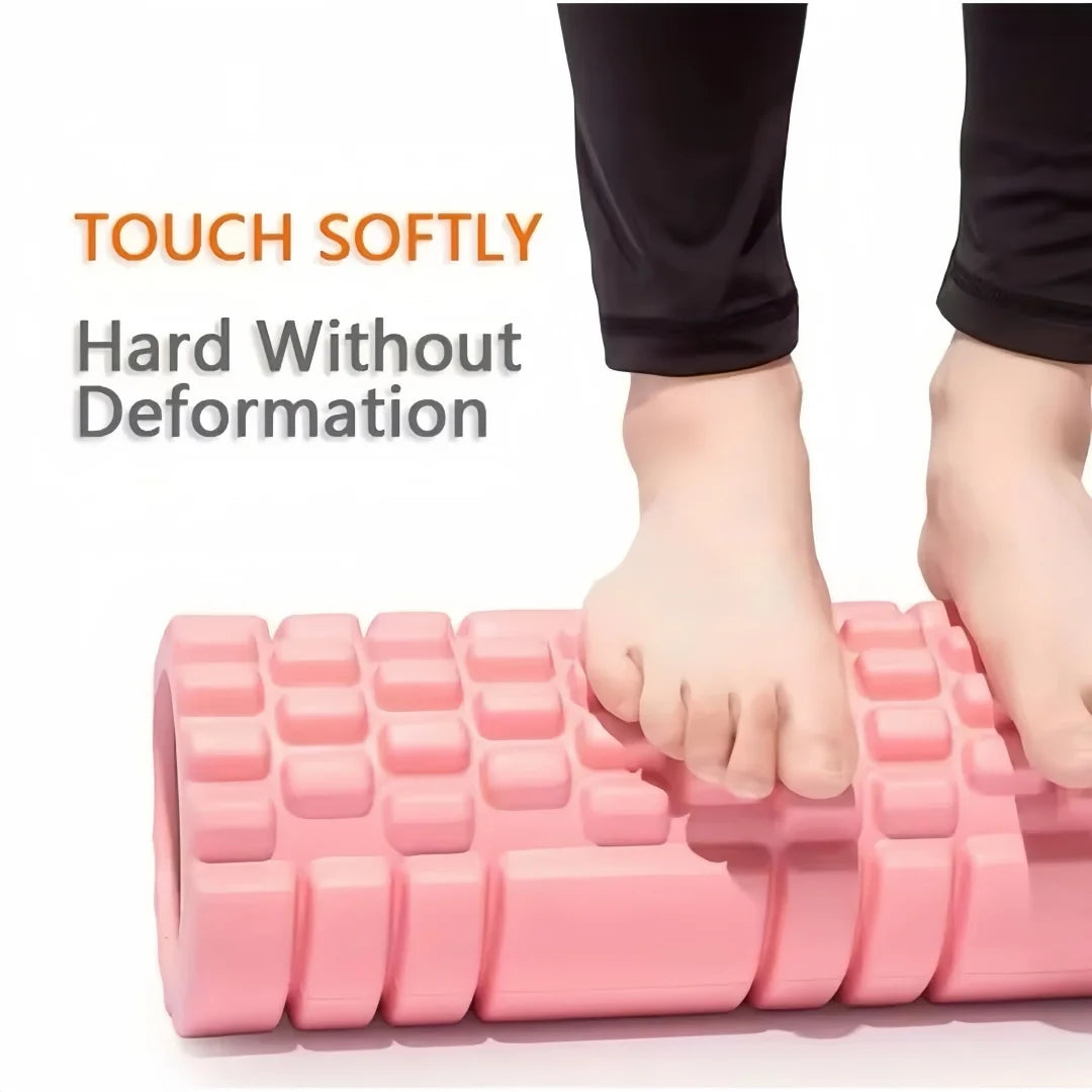 Hollow Yoga Column Foam Three-dimensional Floating Roller for Pilates Yoga Exercise Fitness Relaxation Muscle Massage Stick Club